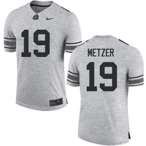 NCAA Ohio State Buckeyes Men's #19 Jake Metzer Gray Nike Football College Jersey LWJ8345EW